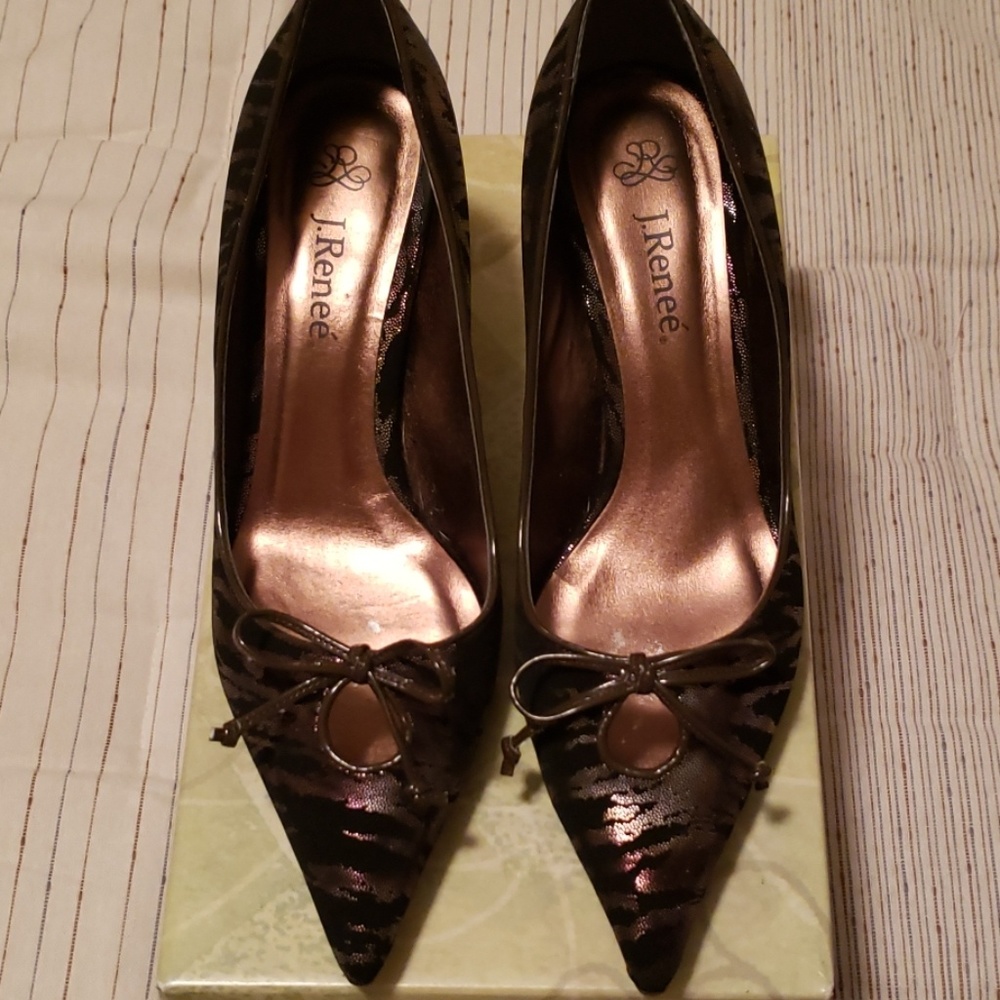 Velvet stripe heel 2"